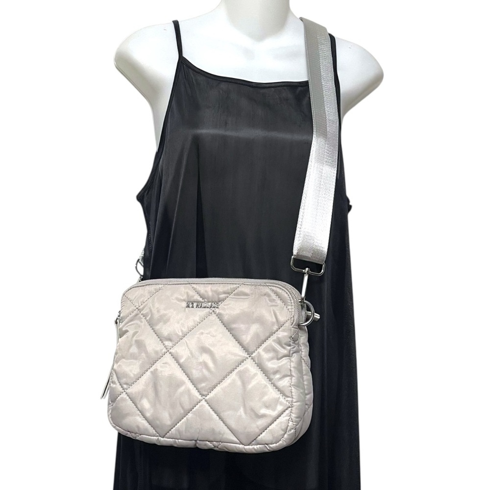 MZ Wallace Silver Crossbody Bag